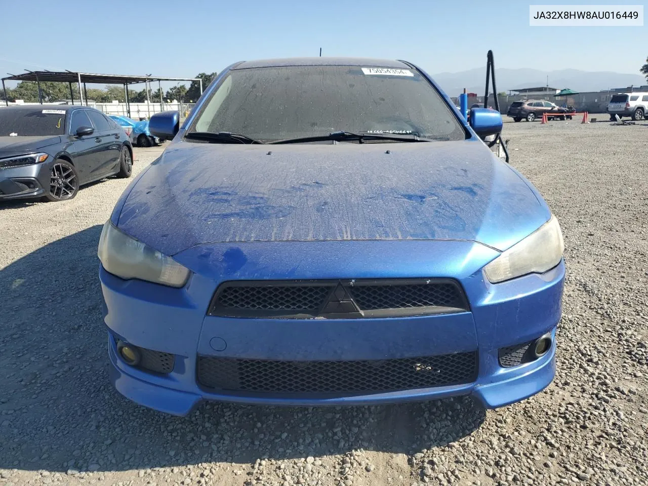 2010 Mitsubishi Lancer Gts VIN: JA32X8HW8AU016449 Lot: 75054354