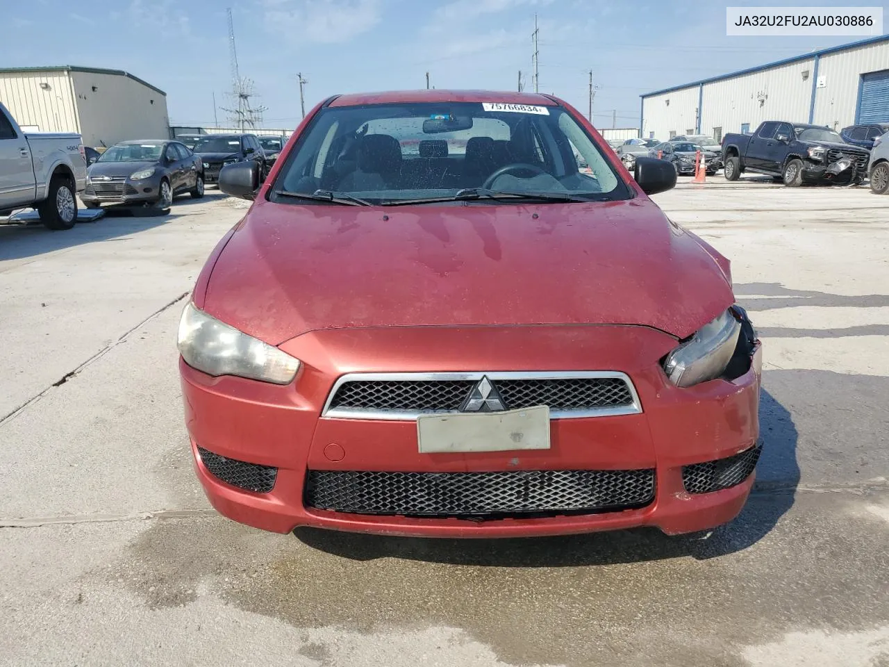 2010 Mitsubishi Lancer Es/Es Sport VIN: JA32U2FU2AU030886 Lot: 75766834