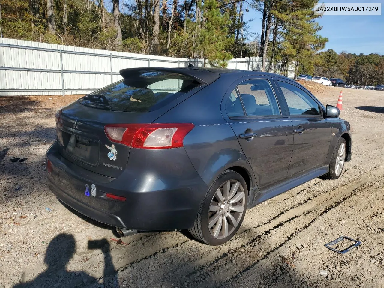 2010 Mitsubishi Lancer Gts VIN: JA32X8HW5AU017249 Lot: 80391684