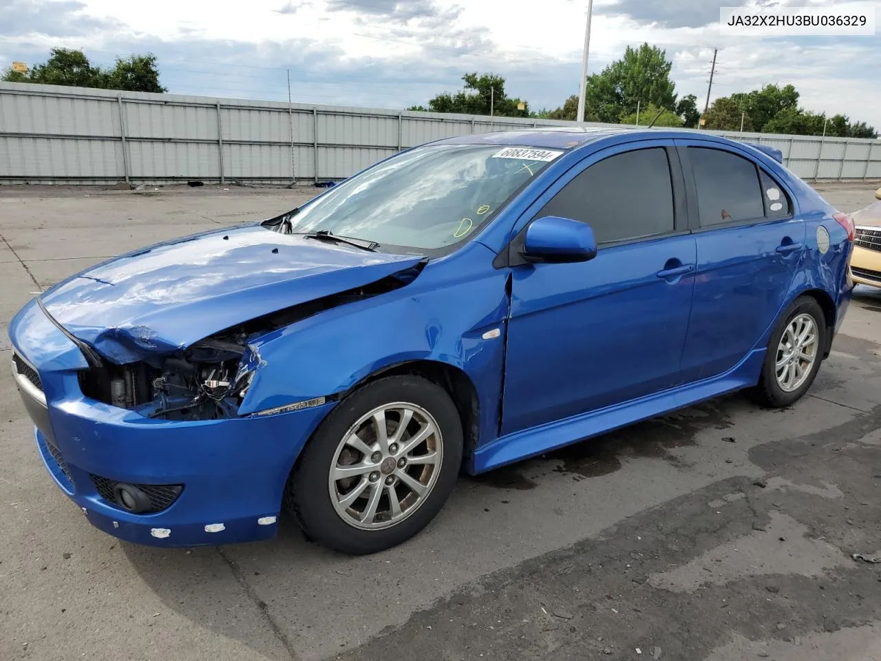 2011 Mitsubishi Lancer Es/Es Sport VIN: JA32X2HU3BU036329 Lot: 60837594