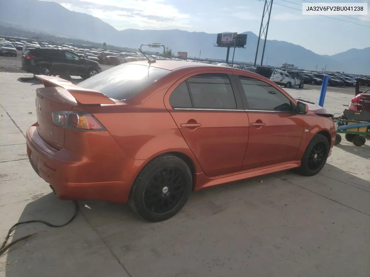 2011 Mitsubishi Lancer Ralliart VIN: JA32V6FV2BU041238 Lot: 62651394