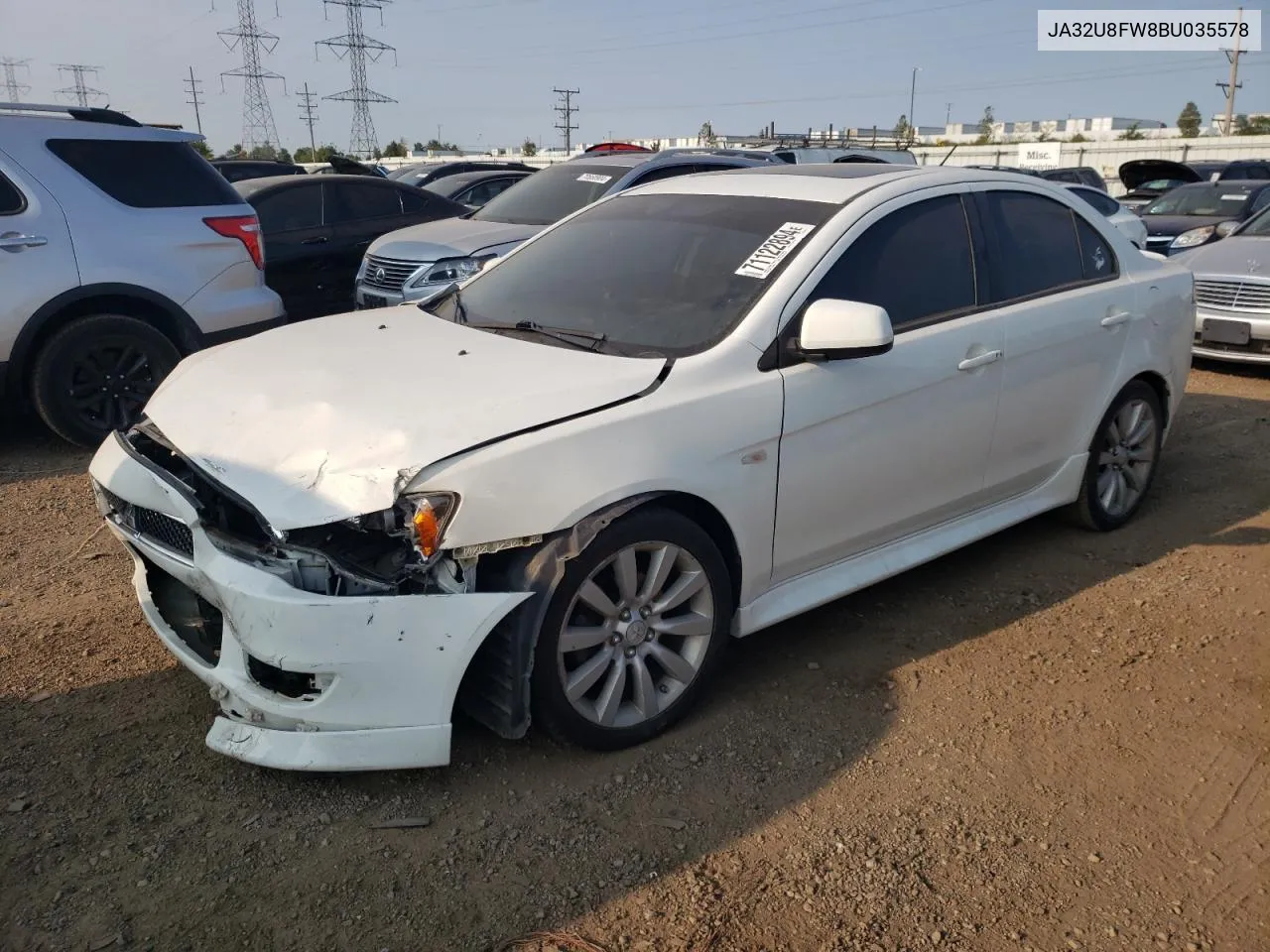 2011 Mitsubishi Lancer Gts VIN: JA32U8FW8BU035578 Lot: 71122894