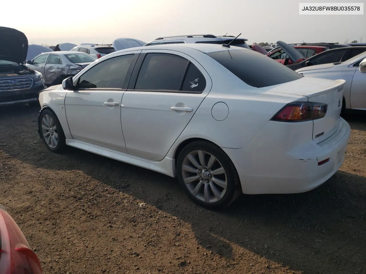 2011 Mitsubishi Lancer Gts VIN: JA32U8FW8BU035578 Lot: 71122894