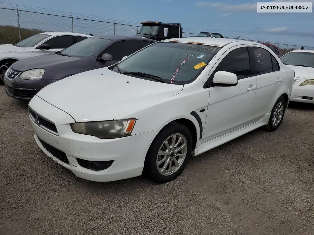 2011 Mitsubishi Lancer Es/Es Sport VIN: JA32U2FU0BU043802 Lot: 75275554