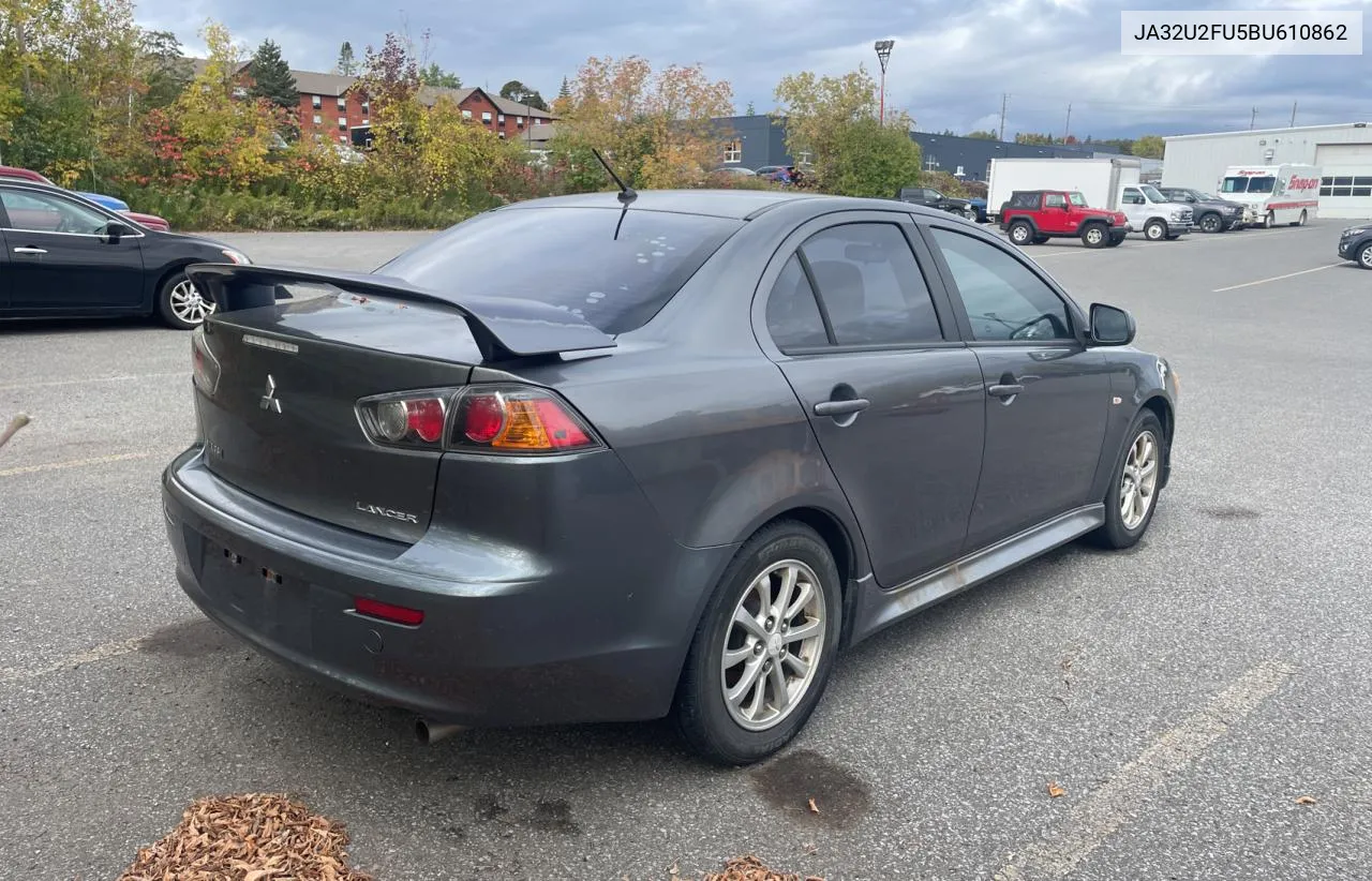 2011 Mitsubishi Lancer Es/Es Sport VIN: JA32U2FU5BU610862 Lot: 75641474