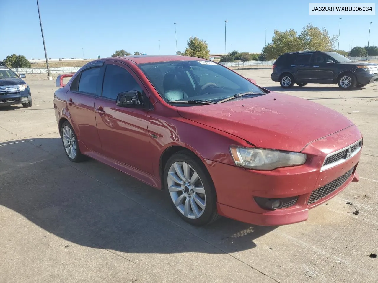 2011 Mitsubishi Lancer Gts VIN: JA32U8FWXBU006034 Lot: 76993234