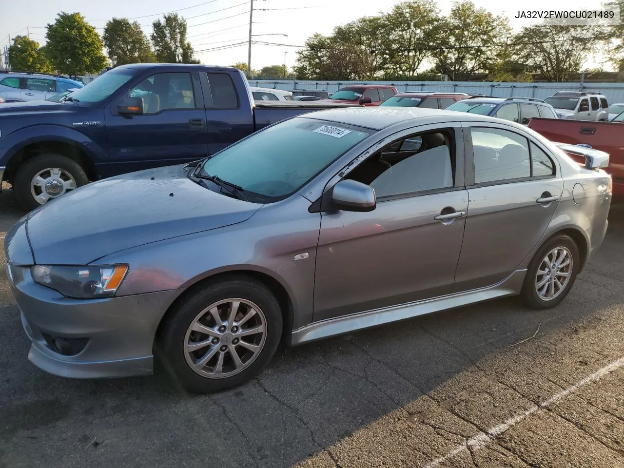 2012 Mitsubishi Lancer Se VIN: JA32V2FW0CU021489 Lot: 70600014