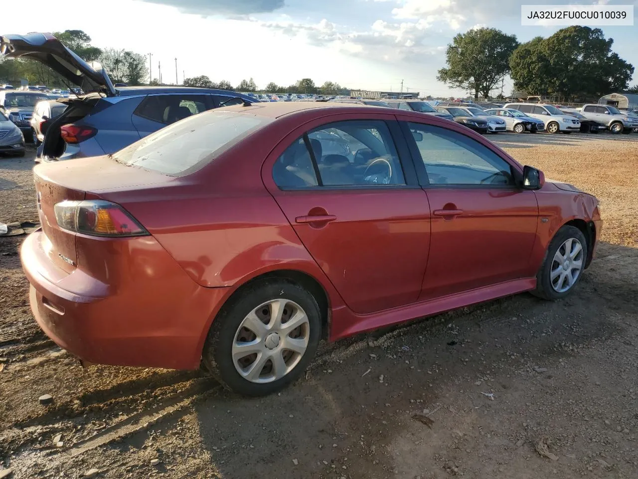 2012 Mitsubishi Lancer Es/Es Sport VIN: JA32U2FU0CU010039 Lot: 74344554