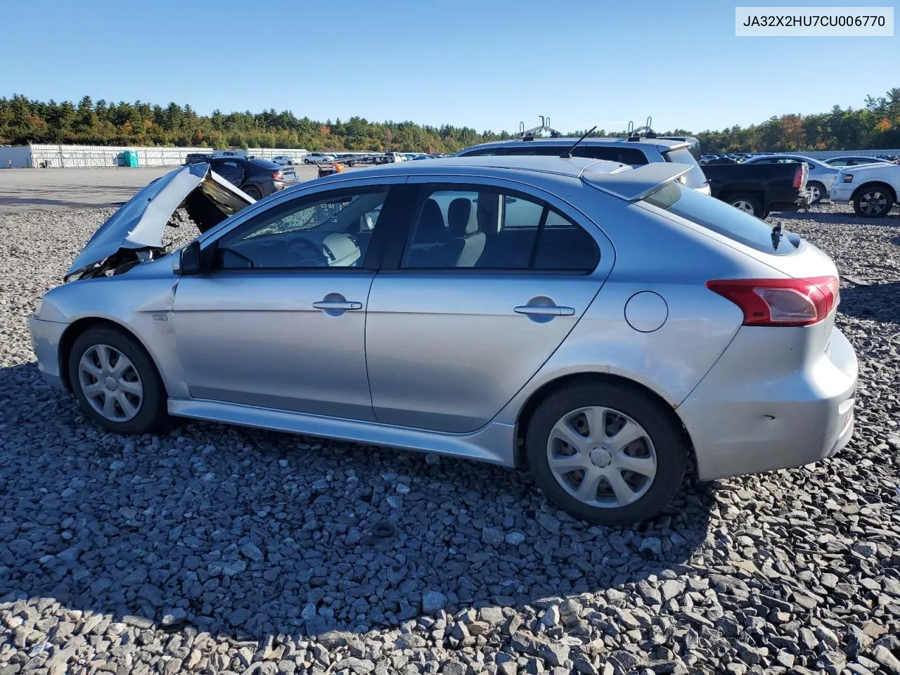 2012 Mitsubishi Lancer Es/Es Sport VIN: JA32X2HU7CU006770 Lot: 74888874