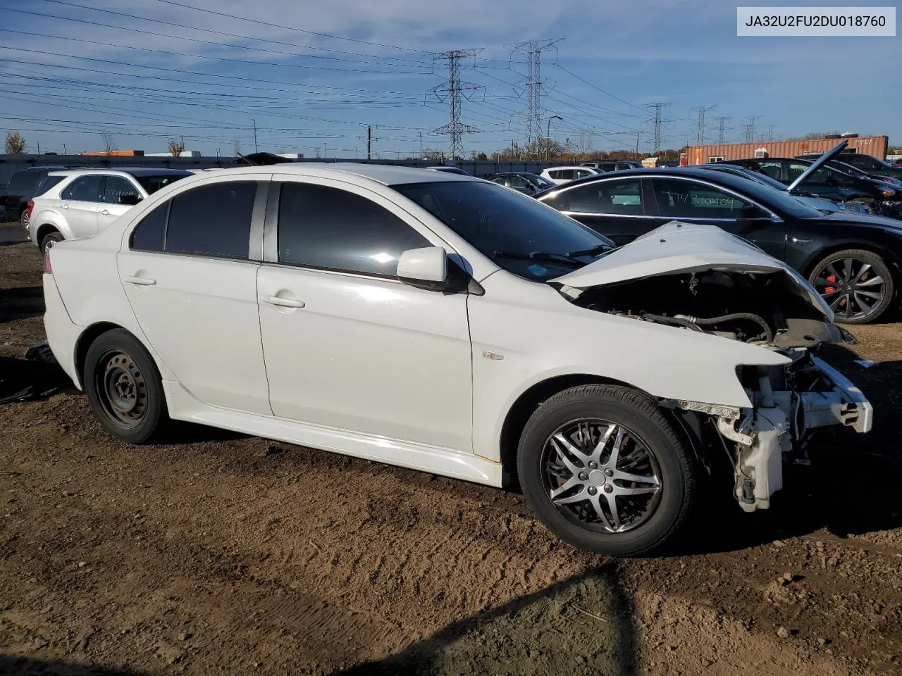 2013 Mitsubishi Lancer Es/Es Sport VIN: JA32U2FU2DU018760 Lot: 77462014