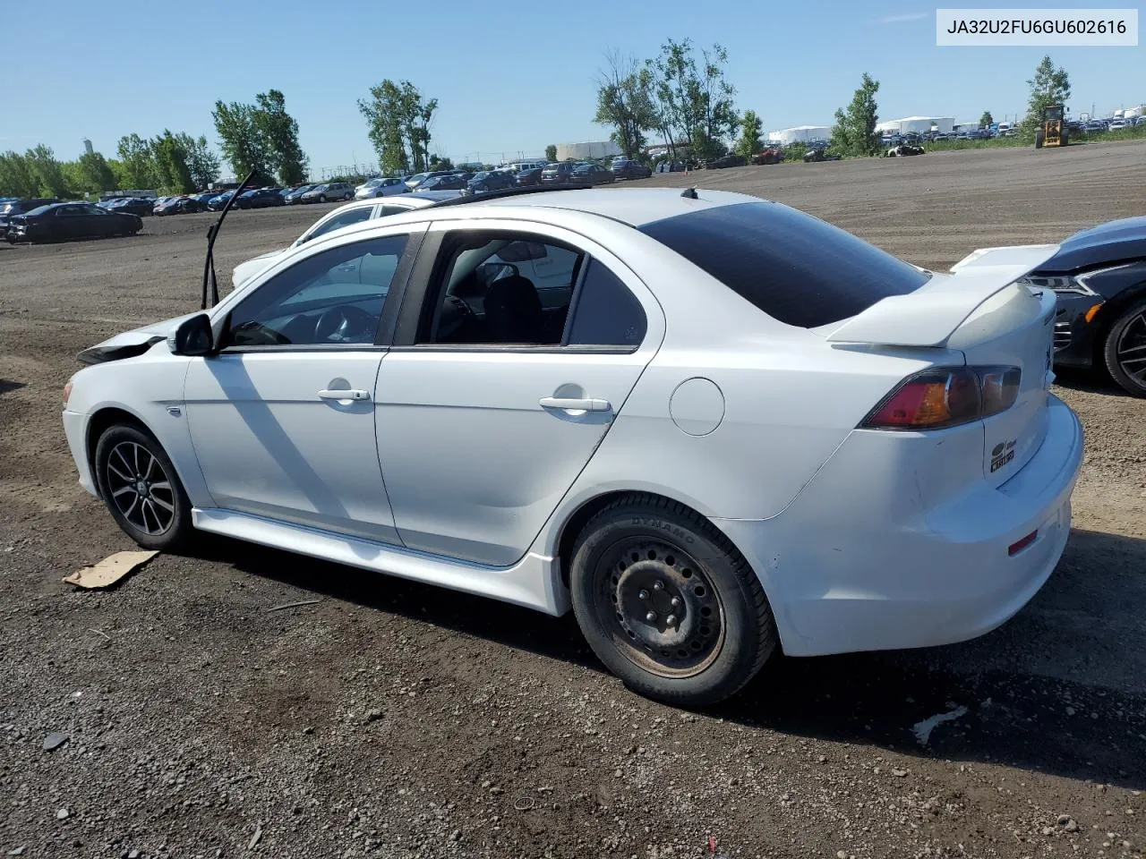 2016 Mitsubishi Lancer Es VIN: JA32U2FU6GU602616 Lot: 60379434