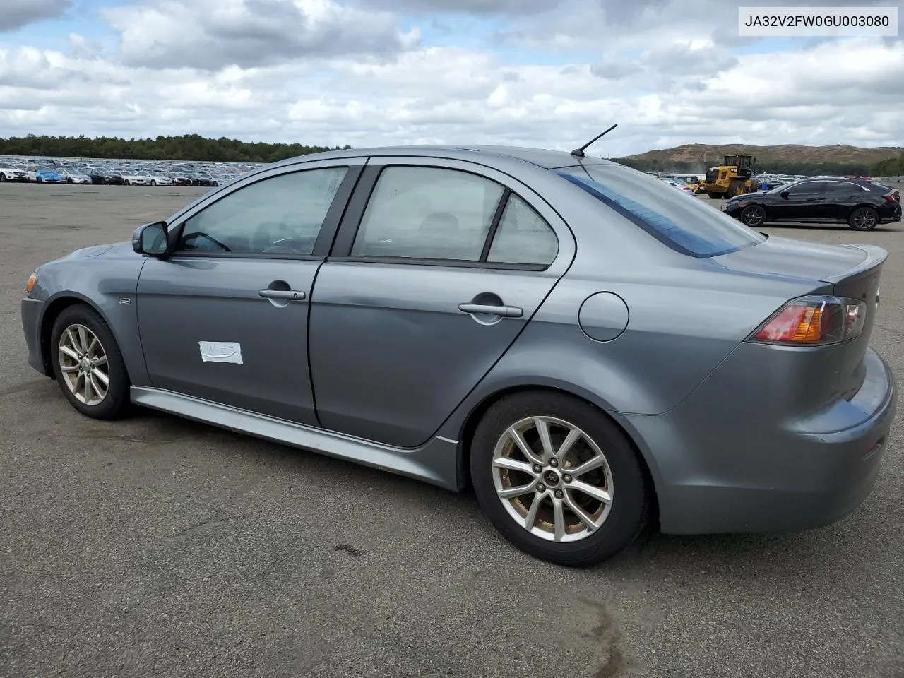 2016 Mitsubishi Lancer Es VIN: JA32V2FW0GU003080 Lot: 71463814