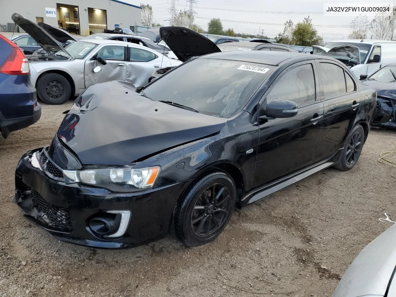 2016 Mitsubishi Lancer Es VIN: JA32V2FW1GU009034 Lot: 75628764