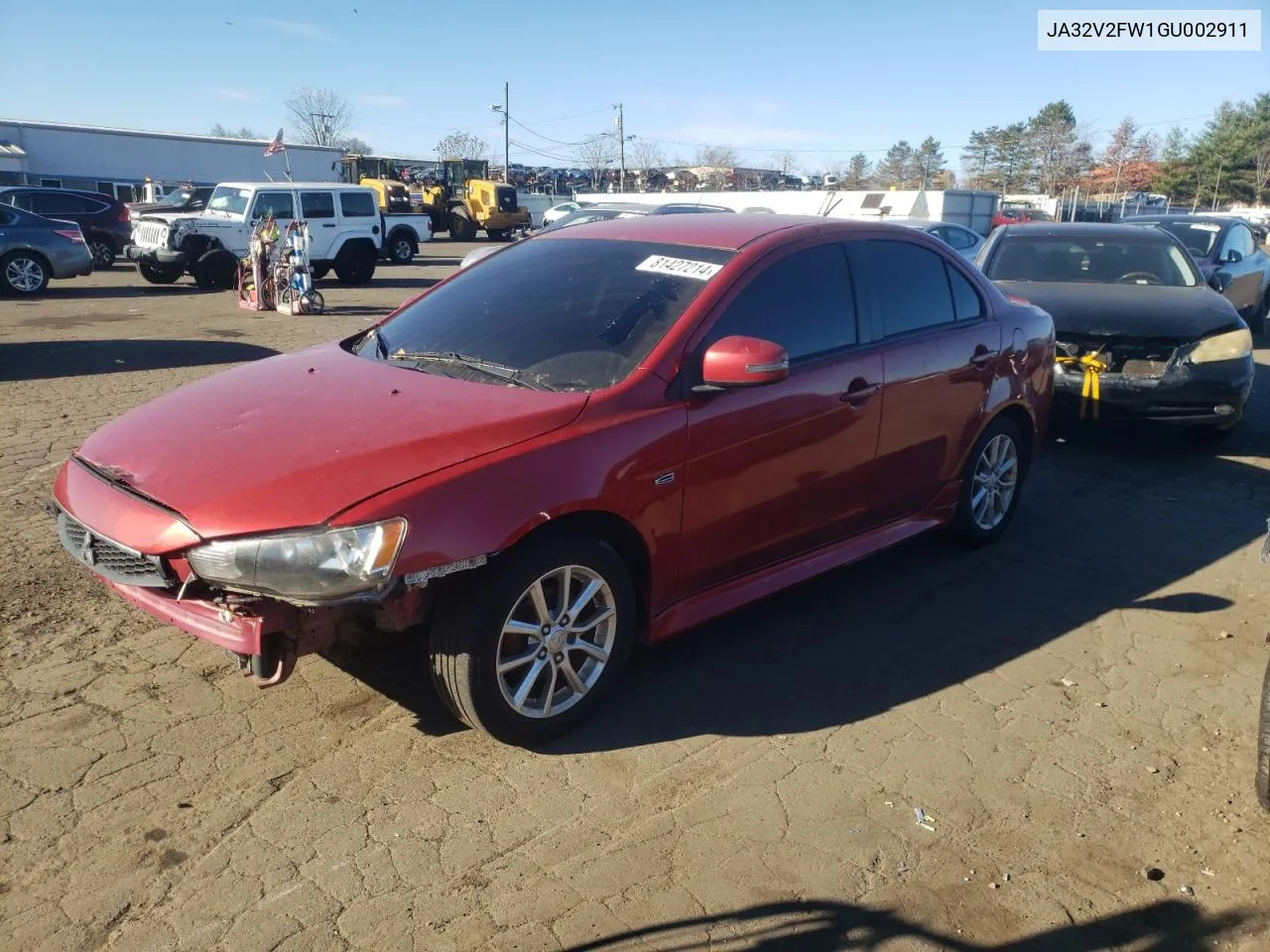 2016 Mitsubishi Lancer Es VIN: JA32V2FW1GU002911 Lot: 81427214