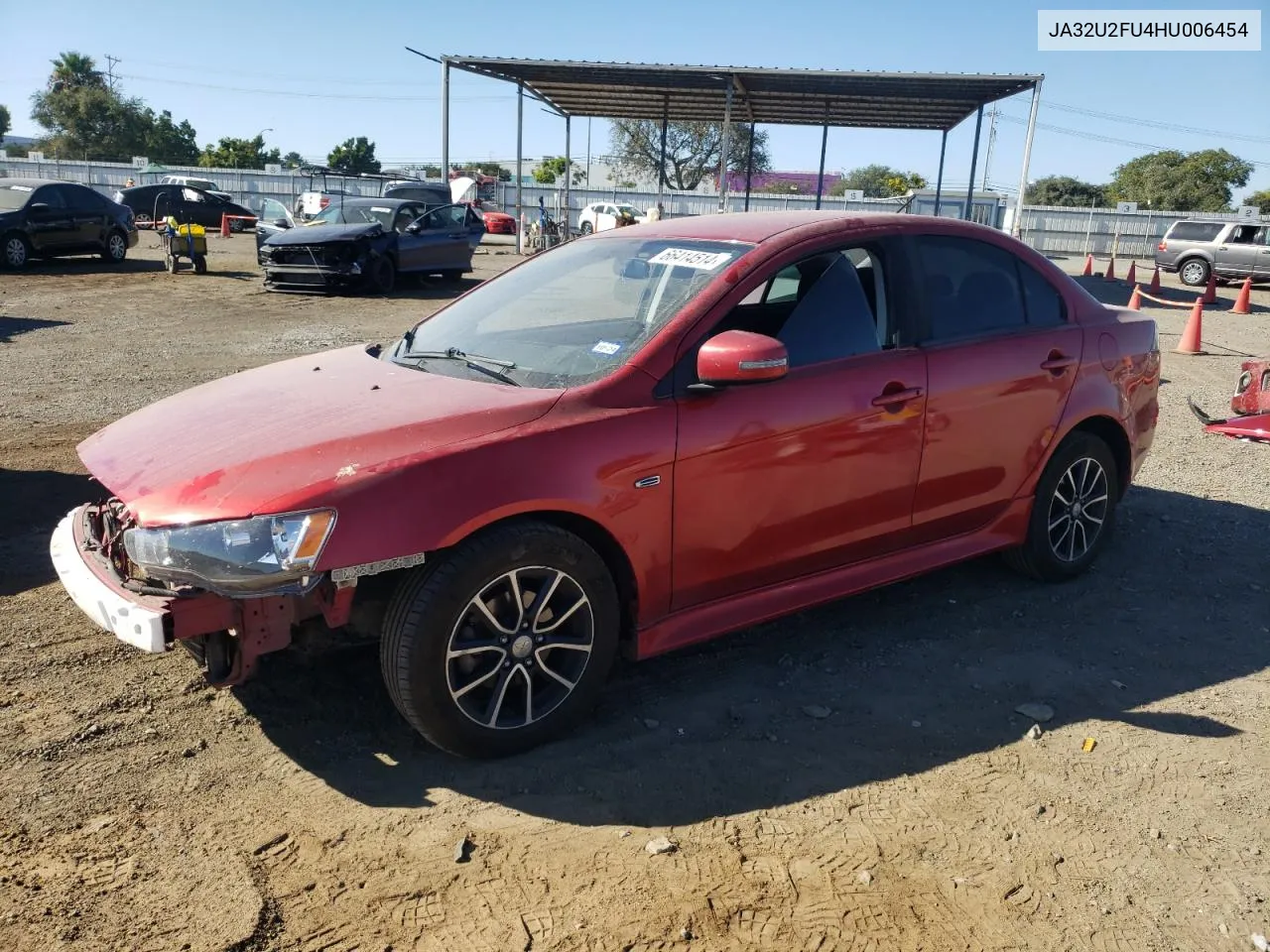 2017 Mitsubishi Lancer Es VIN: JA32U2FU4HU006454 Lot: 66414514