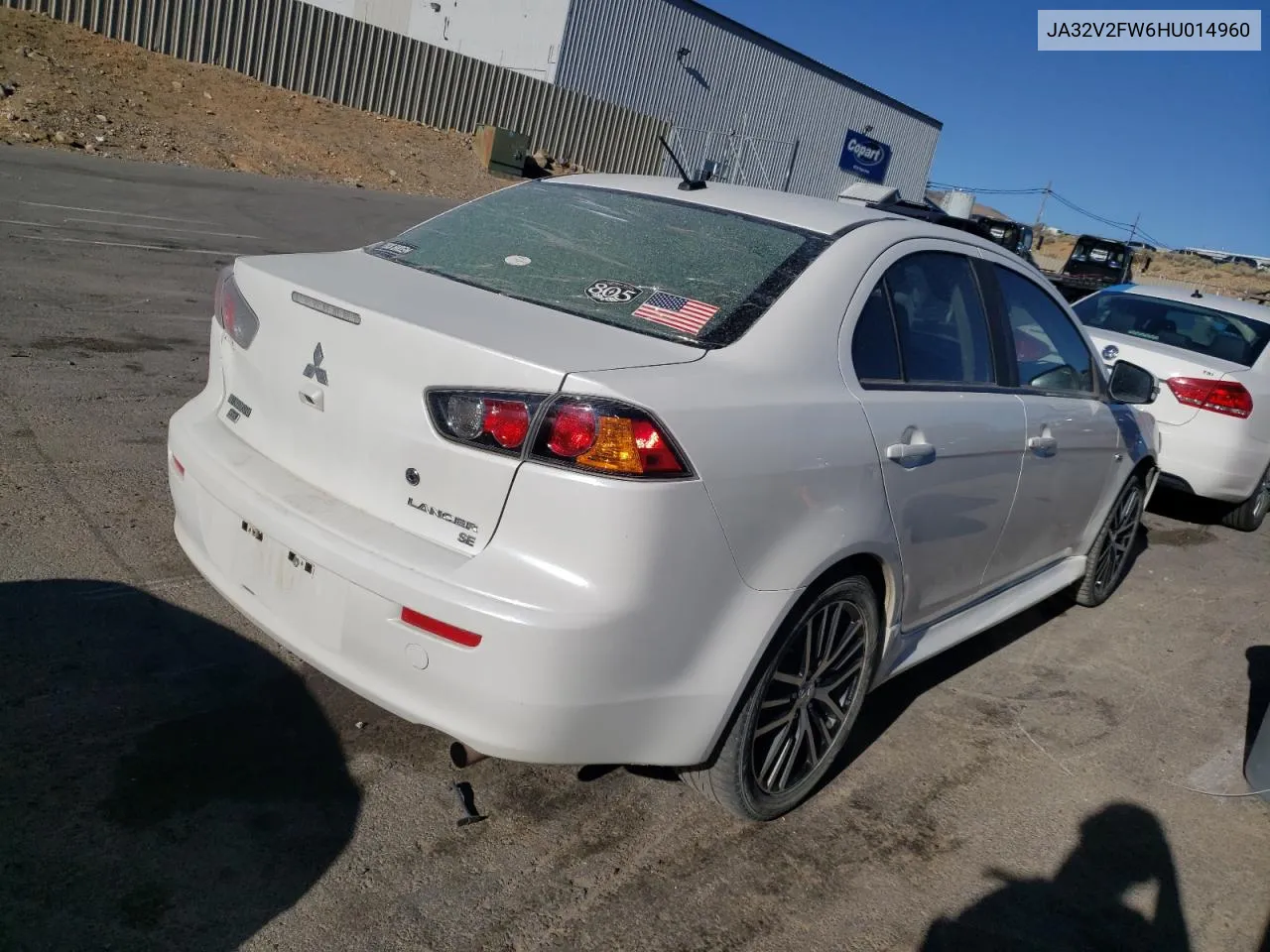 2017 Mitsubishi Lancer Es VIN: JA32V2FW6HU014960 Lot: 70043804