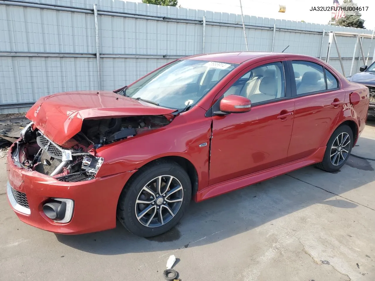 2017 Mitsubishi Lancer Es VIN: JA32U2FU7HU004617 Lot: 70655914