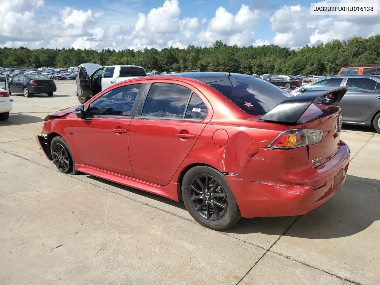 2017 Mitsubishi Lancer Es VIN: JA32U2FU0HU016138 Lot: 72525844