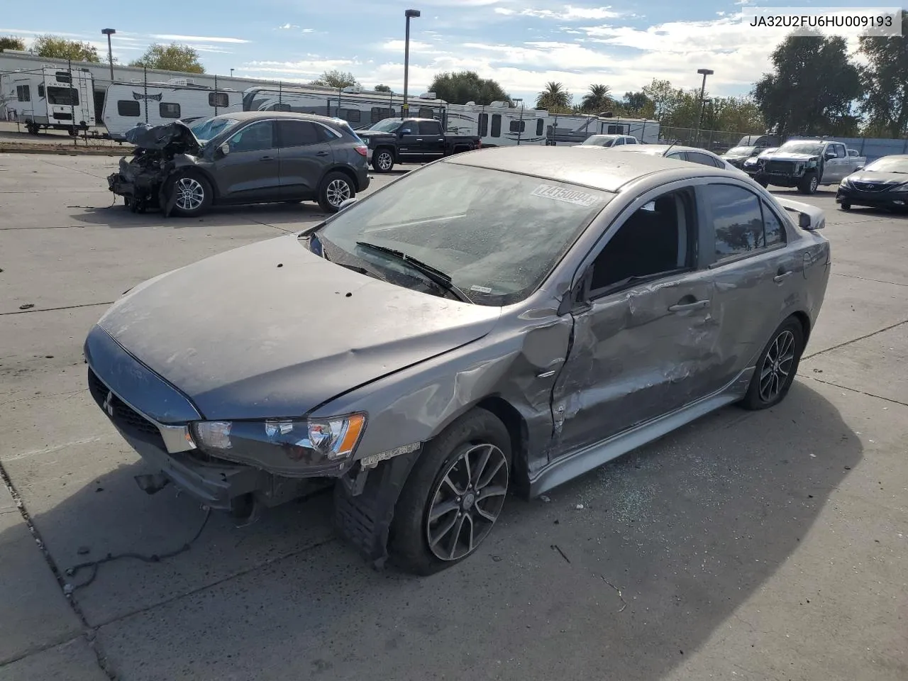 2017 Mitsubishi Lancer Es VIN: JA32U2FU6HU009193 Lot: 74150094