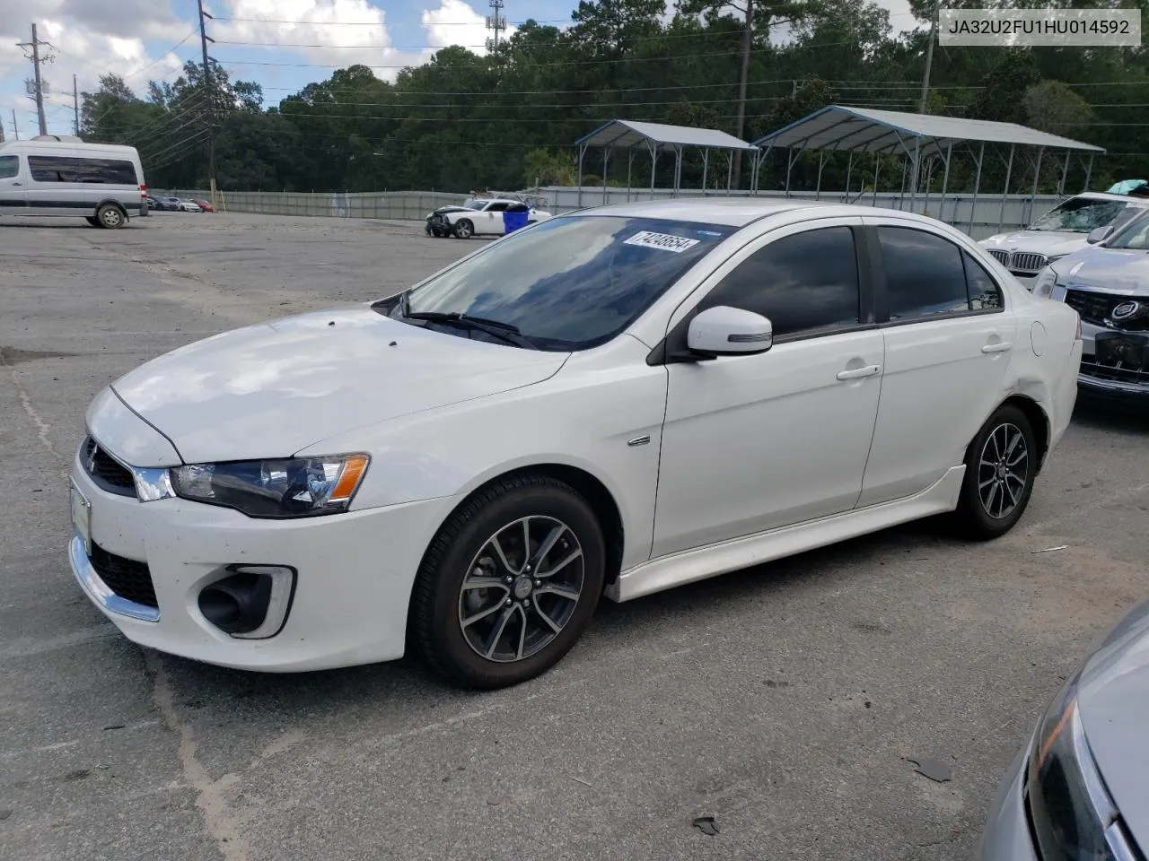 2017 Mitsubishi Lancer Es VIN: JA32U2FU1HU014592 Lot: 74248654