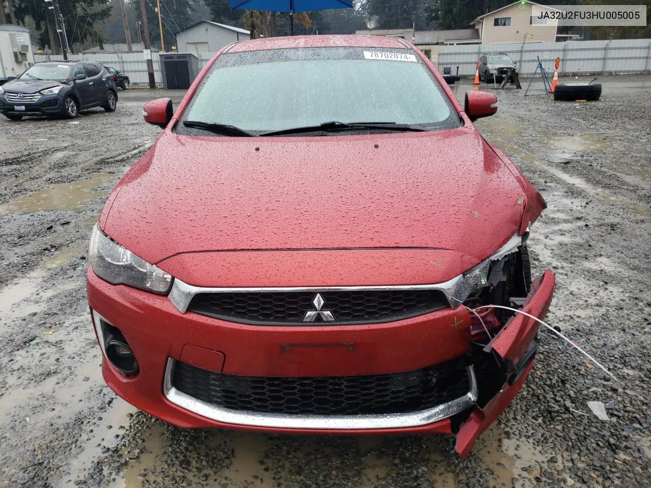 2017 Mitsubishi Lancer Es VIN: JA32U2FU3HU005005 Lot: 78702074