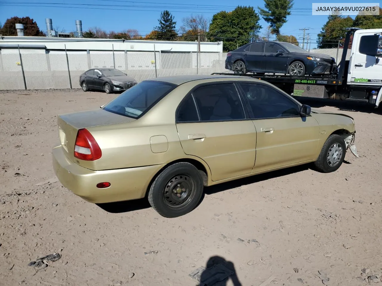 1997 Mitsubishi Mirage Ls VIN: JA3AY36A9VU027615 Lot: 77401214