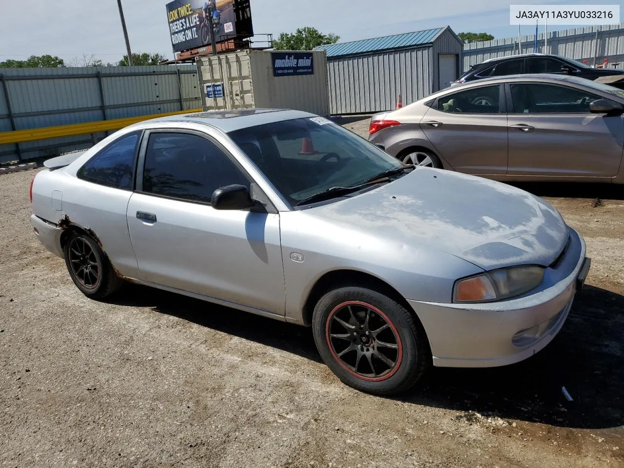 2000 Mitsubishi Mirage De VIN: JA3AY11A3YU033216 Lot: 54146934