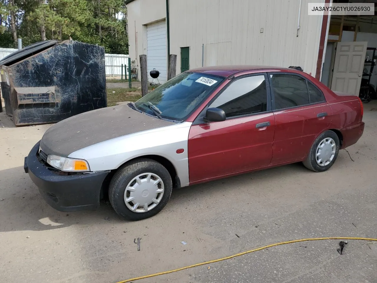 2000 Mitsubishi Mirage De VIN: JA3AY26C1YU026930 Lot: 74153834