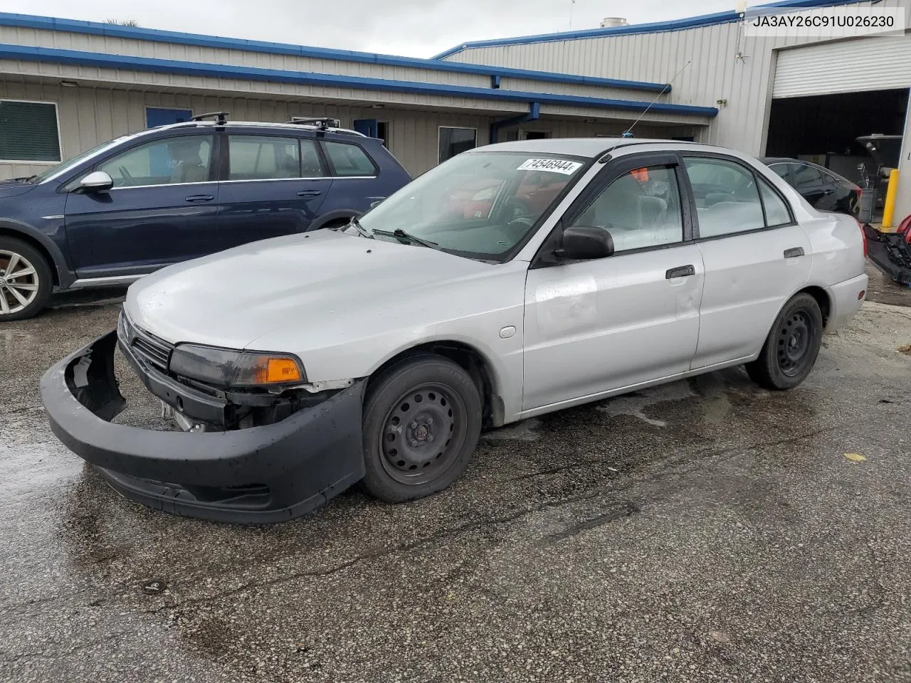 2001 Mitsubishi Mirage Es VIN: JA3AY26C91U026230 Lot: 74546944