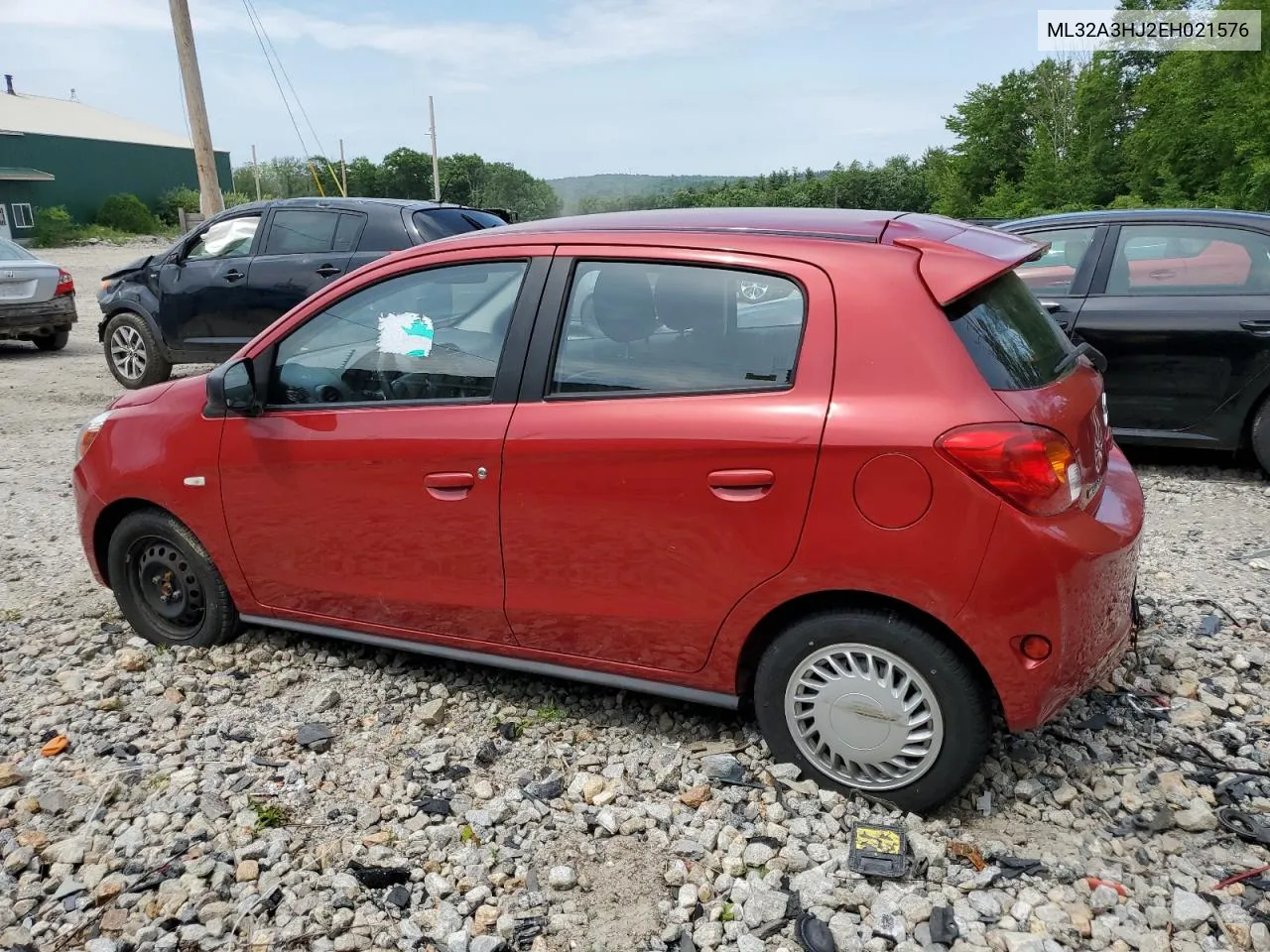 2014 Mitsubishi Mirage De VIN: ML32A3HJ2EH021576 Lot: 59510154