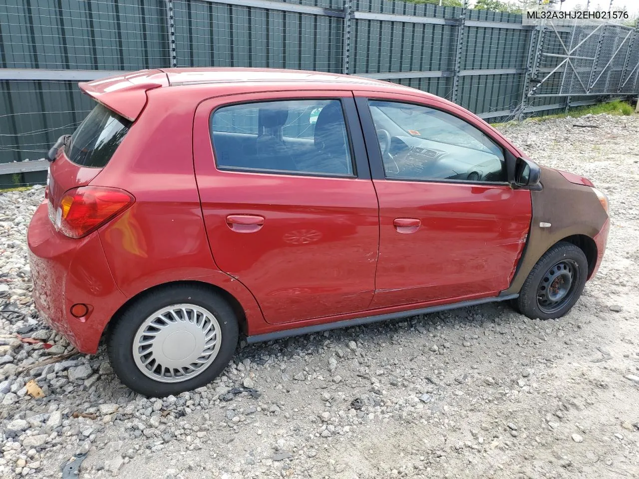 2014 Mitsubishi Mirage De VIN: ML32A3HJ2EH021576 Lot: 59510154