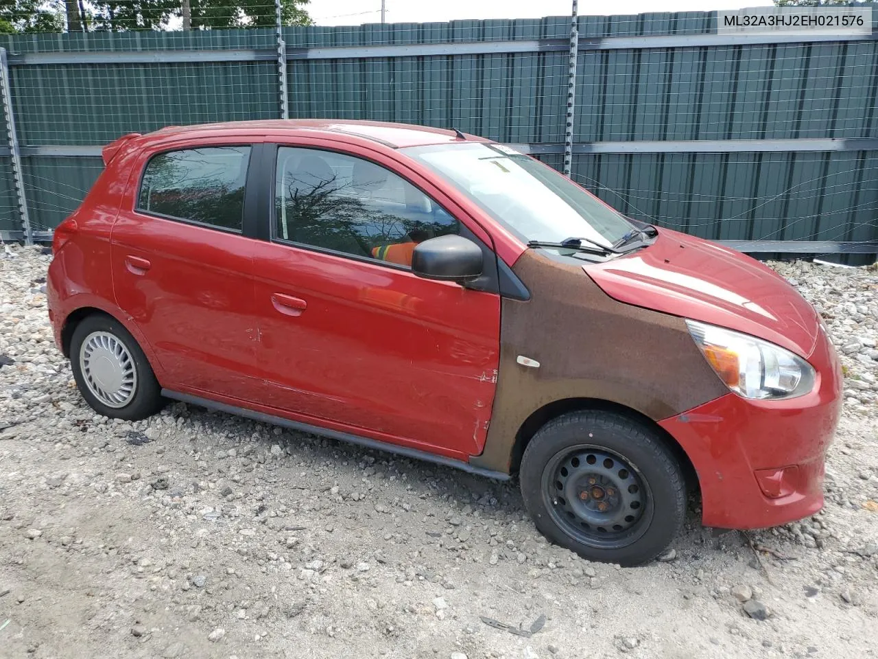 2014 Mitsubishi Mirage De VIN: ML32A3HJ2EH021576 Lot: 59510154