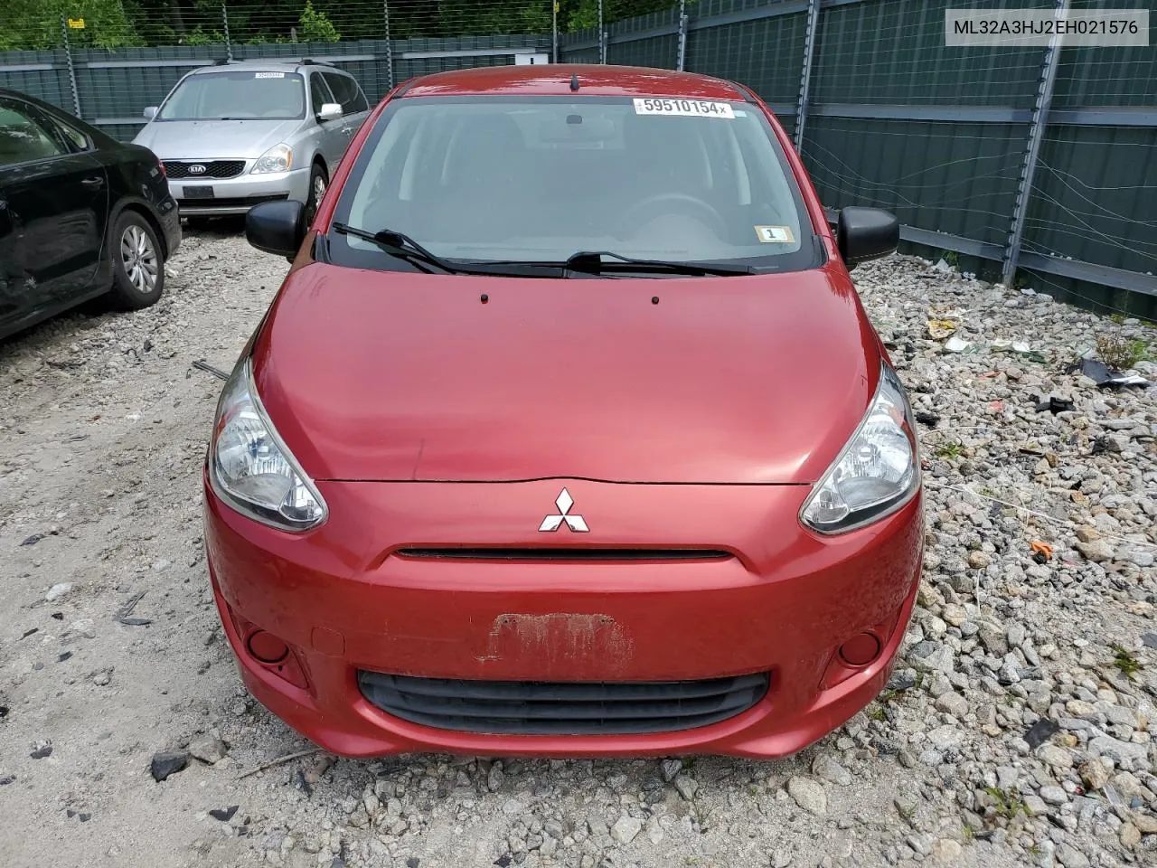 2014 Mitsubishi Mirage De VIN: ML32A3HJ2EH021576 Lot: 59510154