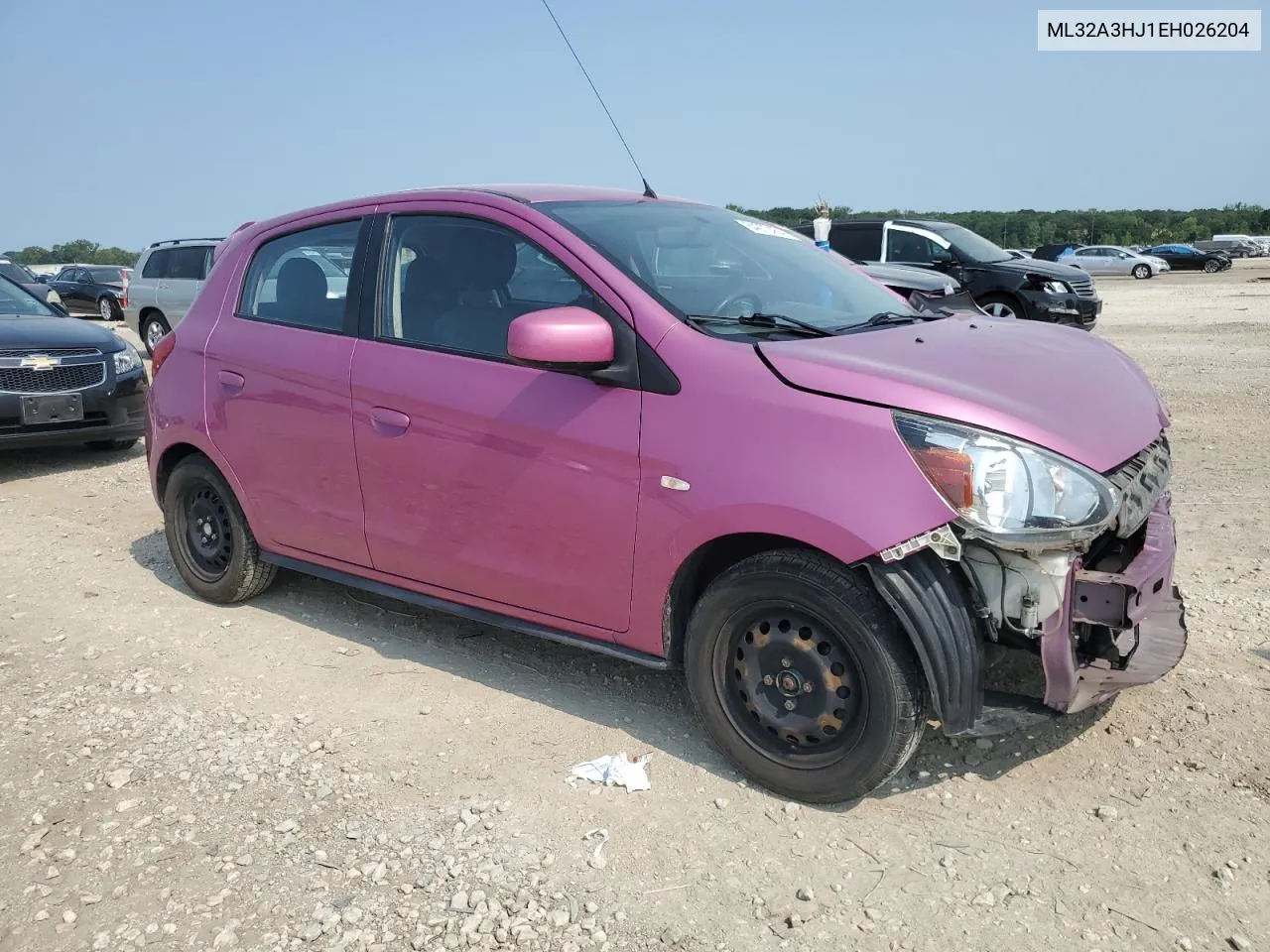 2014 Mitsubishi Mirage De VIN: ML32A3HJ1EH026204 Lot: 64270454