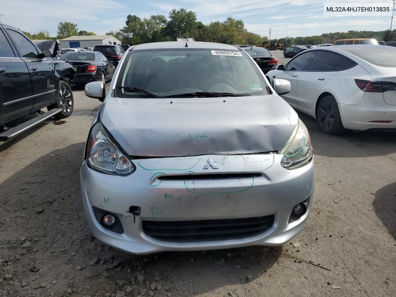 2014 Mitsubishi Mirage Es VIN: ML32A4HJ7EH013835 Lot: 69806754