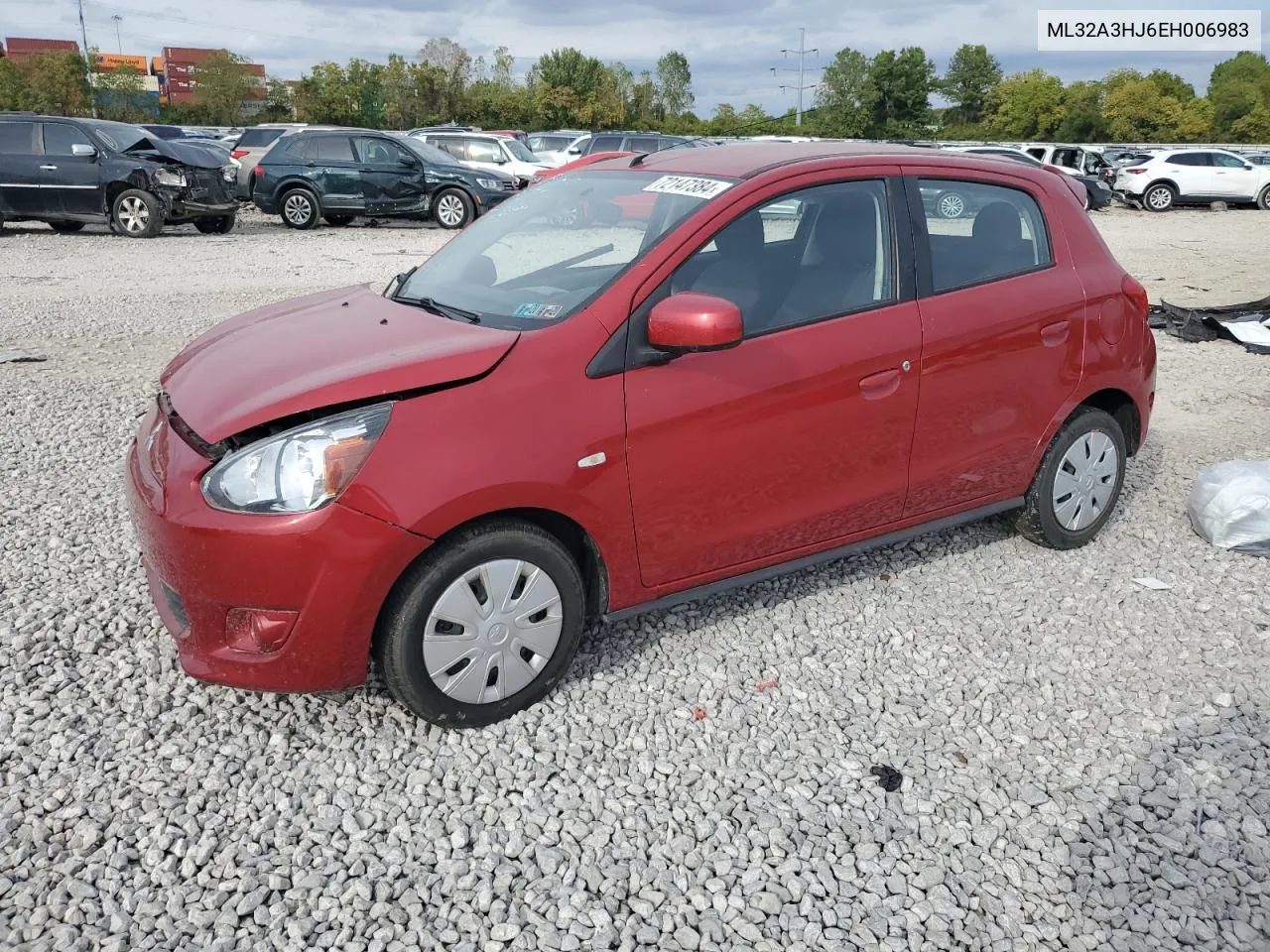 2014 Mitsubishi Mirage De VIN: ML32A3HJ6EH006983 Lot: 72147384