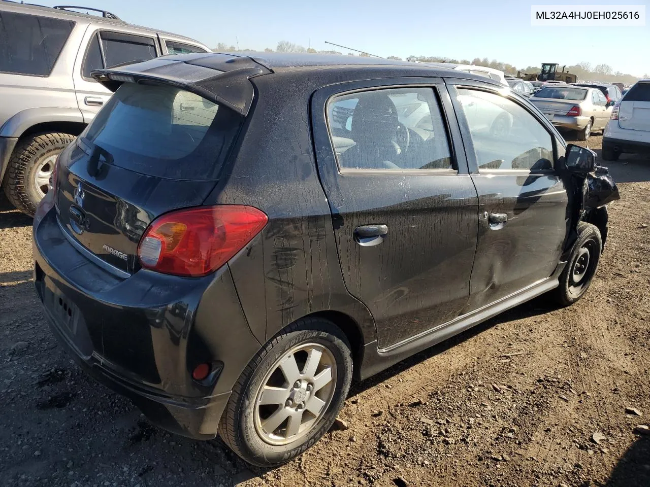 2014 Mitsubishi Mirage Es VIN: ML32A4HJ0EH025616 Lot: 74083754