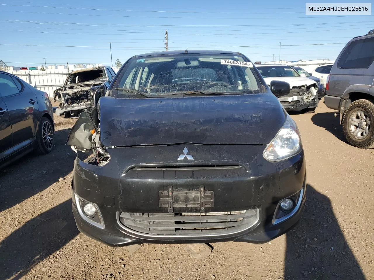 2014 Mitsubishi Mirage Es VIN: ML32A4HJ0EH025616 Lot: 74083754