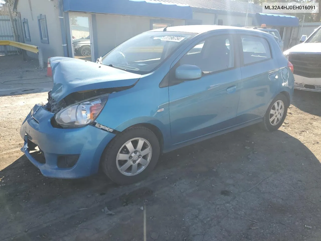 2014 Mitsubishi Mirage Es VIN: ML32A4HJ0EH016091 Lot: 77196754