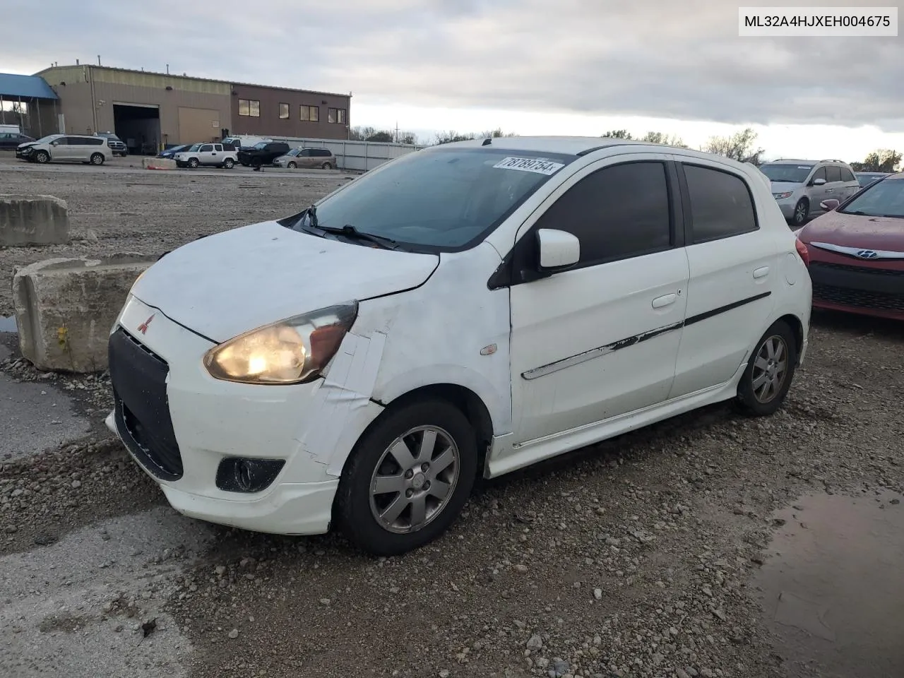 2014 Mitsubishi Mirage Es VIN: ML32A4HJXEH004675 Lot: 78789754