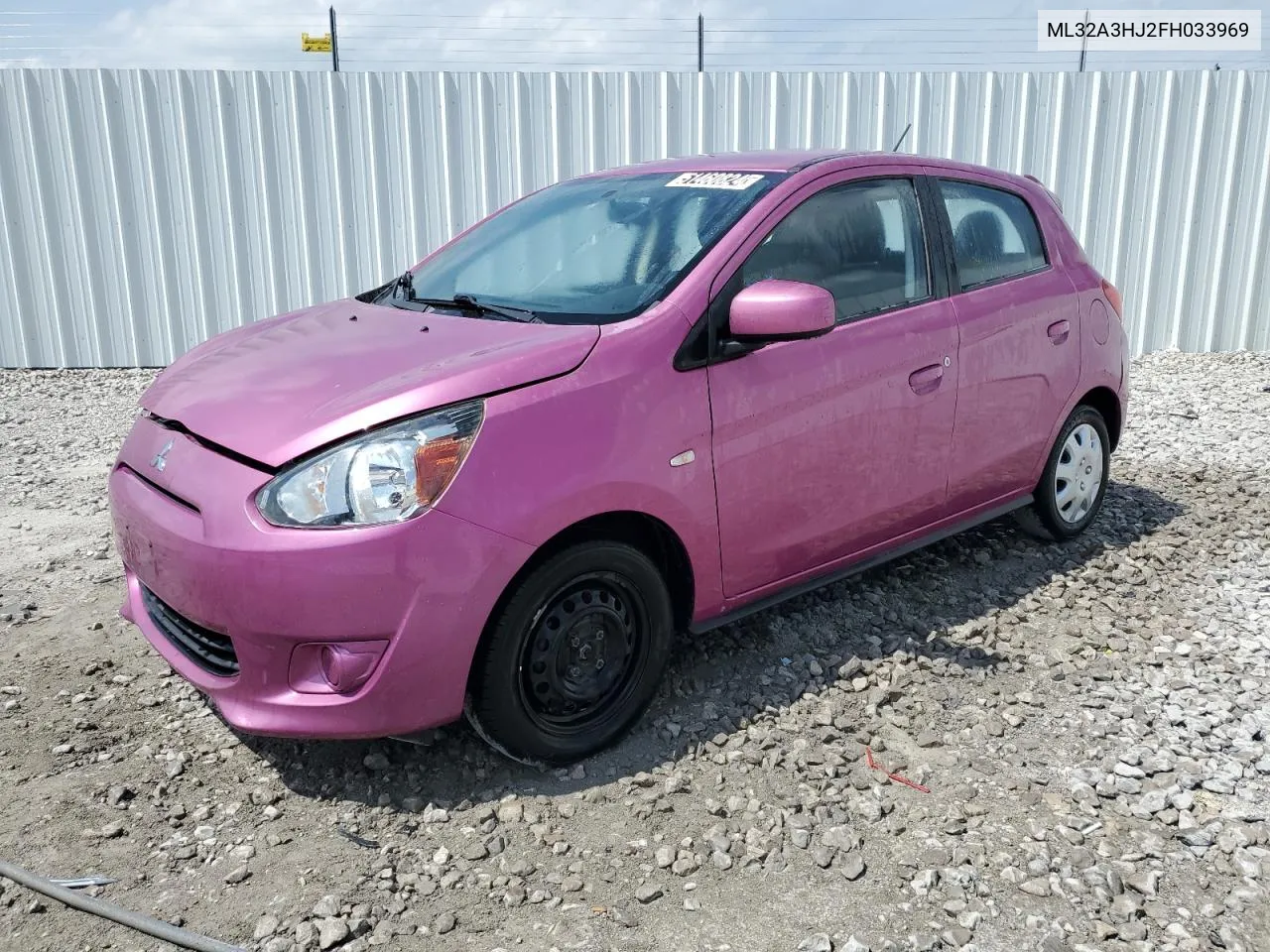 2015 Mitsubishi Mirage De VIN: ML32A3HJ2FH033969 Lot: 51460824