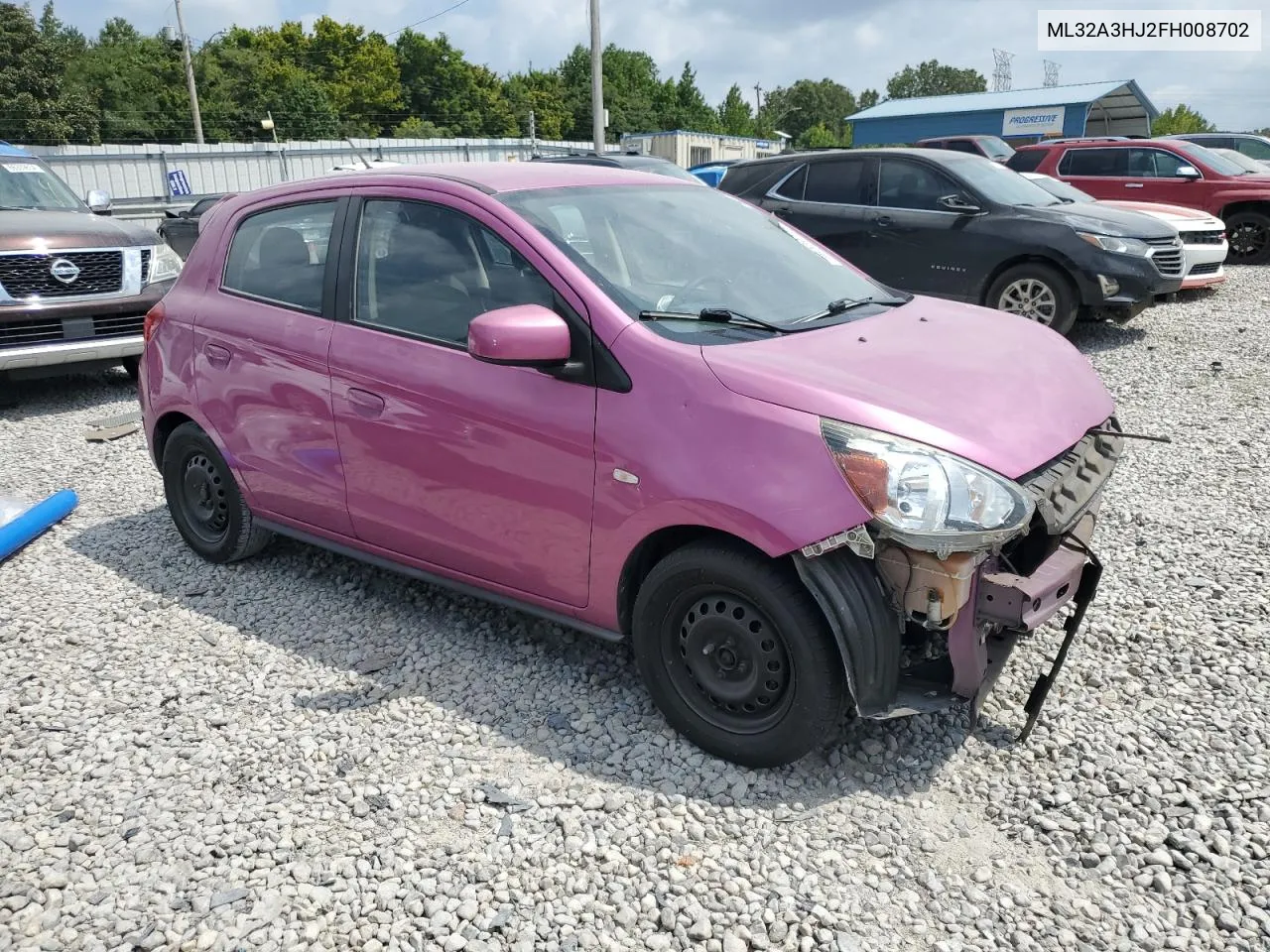 2015 Mitsubishi Mirage De VIN: ML32A3HJ2FH008702 Lot: 66430144