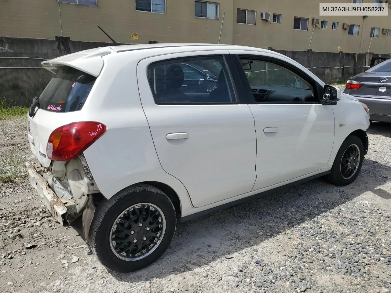 2015 Mitsubishi Mirage De VIN: ML32A3HJ9FH058237 Lot: 68140244