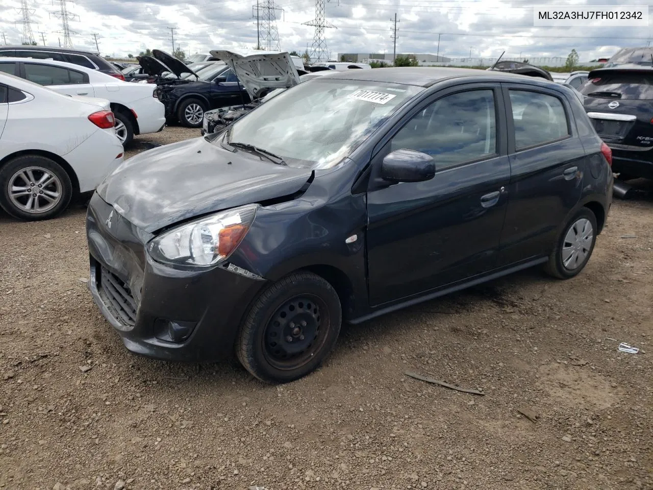 2015 Mitsubishi Mirage De VIN: ML32A3HJ7FH012342 Lot: 70177774