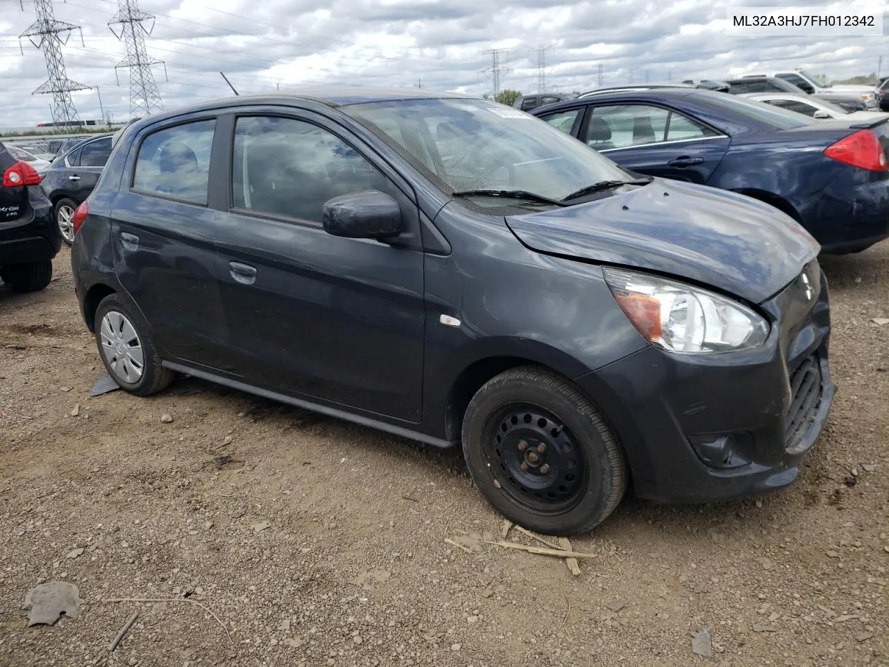 2015 Mitsubishi Mirage De VIN: ML32A3HJ7FH012342 Lot: 70177774