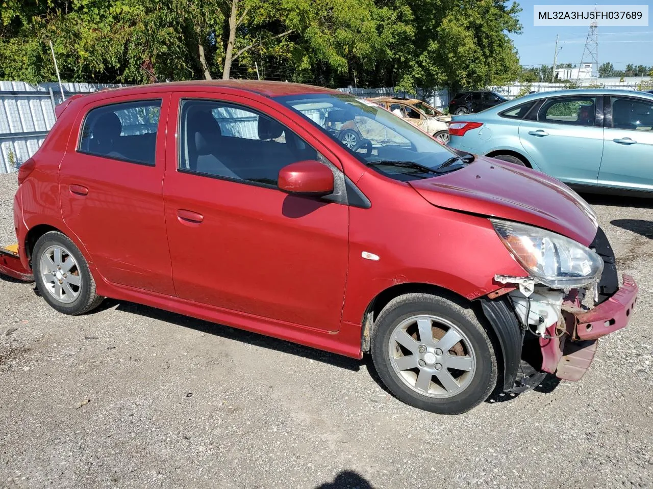 2015 Mitsubishi Mirage De VIN: ML32A3HJ5FH037689 Lot: 70970104