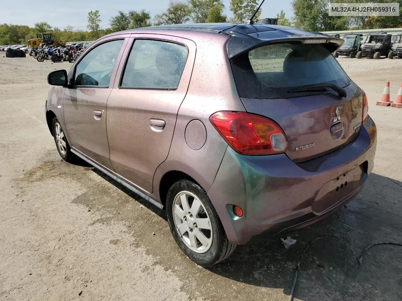 2015 Mitsubishi Mirage Es VIN: ML32A4HJ2FH059316 Lot: 71579744