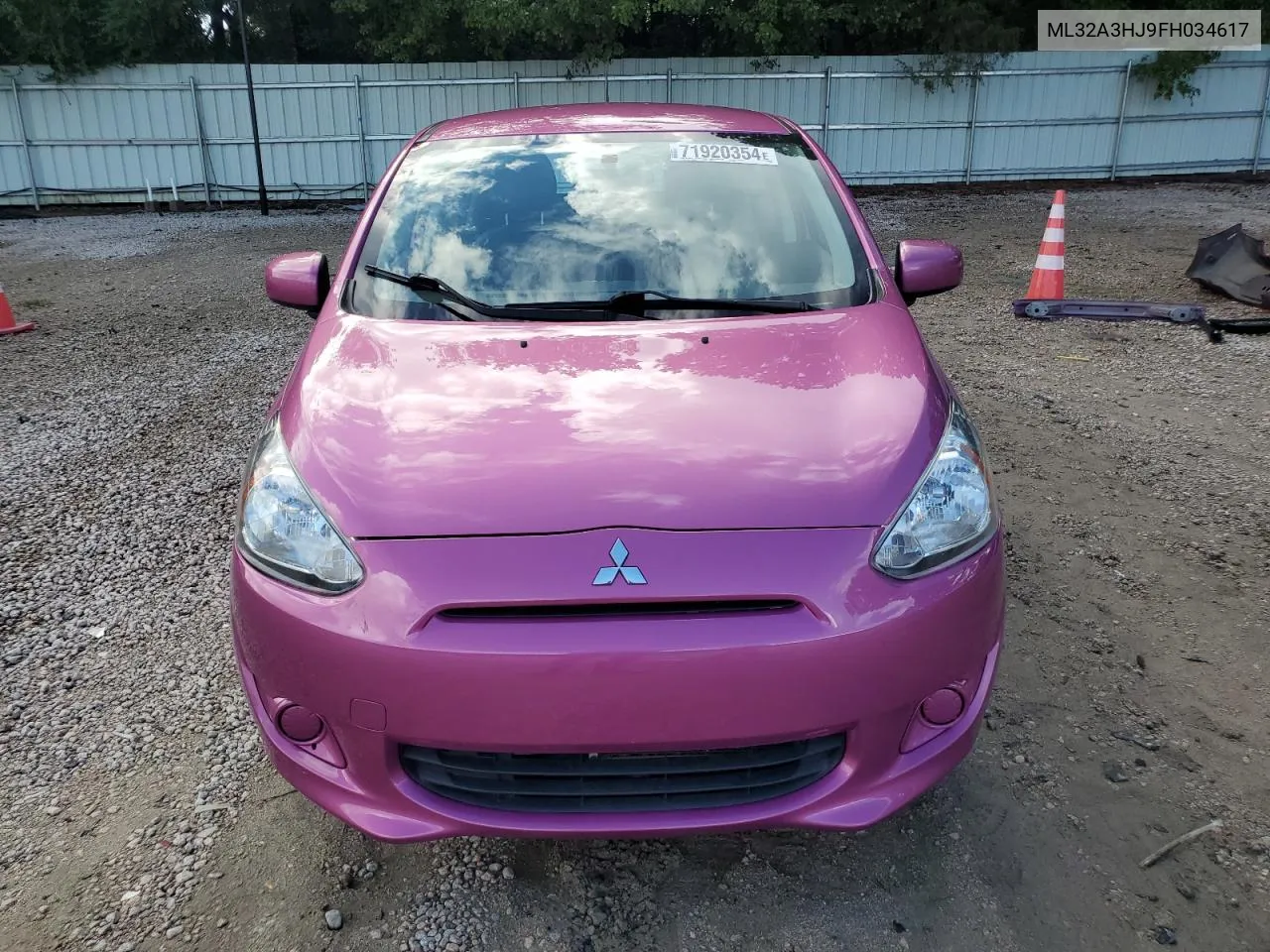 2015 Mitsubishi Mirage De VIN: ML32A3HJ9FH034617 Lot: 71920354