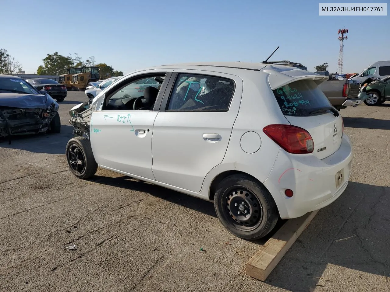 2015 Mitsubishi Mirage De VIN: ML32A3HJ4FH047761 Lot: 72963524