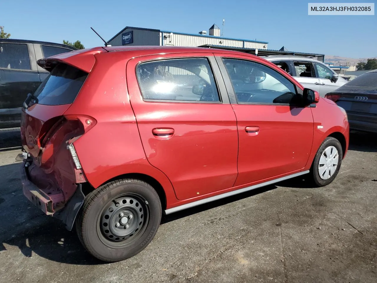 2015 Mitsubishi Mirage De VIN: ML32A3HJ3FH032085 Lot: 73420924